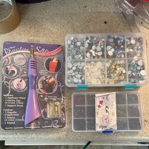 Darice Rhinestone Setter Kit with Purple Applicator